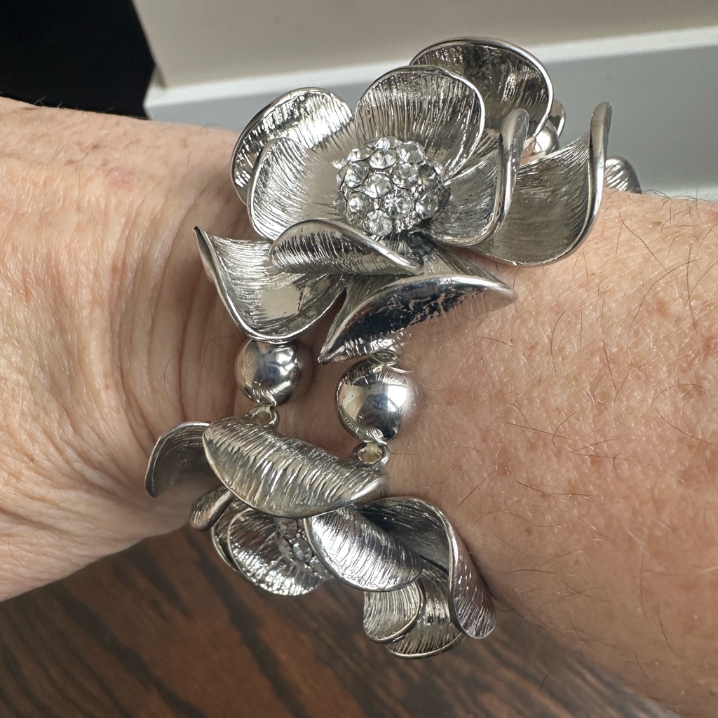 Floral Statement Stretch Bracelet